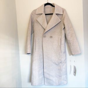 100% wool trench coat